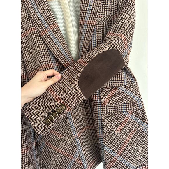 VERONICA BEARD Destry Houndstooth Plaid Dickey Jacket Blazer Size 4 - Picture 6 of 8
